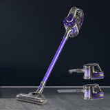 Vacuum Cleaner Devanti 150 Cordless Handheld Stick  2 Speed   Purple And Grey