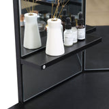 Dressing Table Stool Mirror Jewellery Organiser Makeup Cabinet 5 Drawers