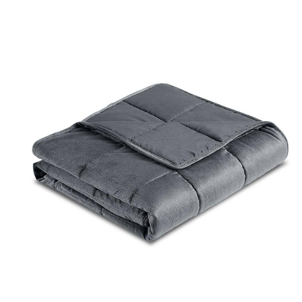 Weighted Blanket 7KG Plush Mink Deep Relax Calming Adult Gey