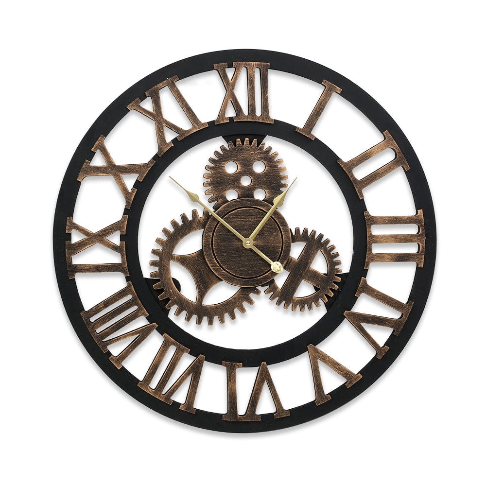 Wall Clock Modern Large 3D Vintage Luxury Clock 60cm