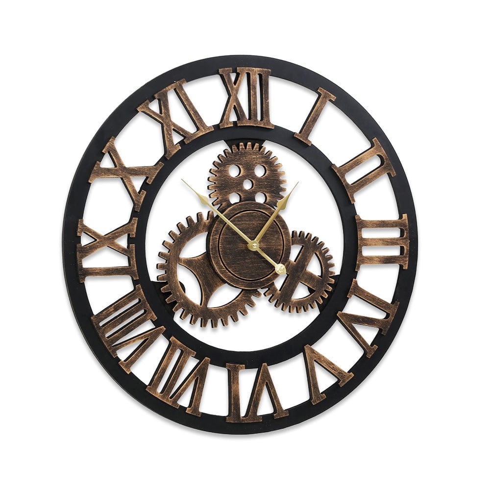 Wall Clock Modern Large 3D Vintage Luxury Clock 60cm