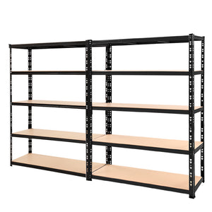 Giantz 2.4MX1.8M Garage Shelving Warehouse Rack Pallet Racking Storage Steel Black