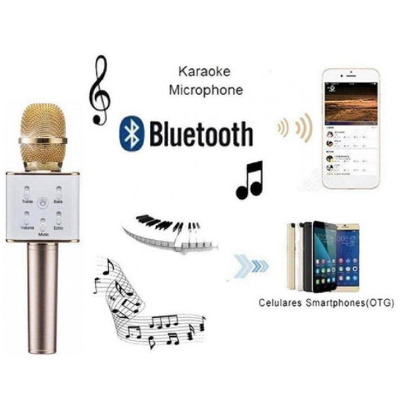 Wireless Bluetooth Microphone-Q7 Sing Karaoke with Smartphone / PC and Media Player