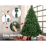 Jingle Jollys Christmas Tree 1.8M Xmas Trees Decorations Green 800 Tips