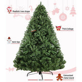 Jingle Jollys Christmas Tree 2.4M Xmas Tree Decorations Green 1500 Tips