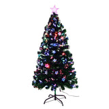 Jingle Jollys 1.5m Christmas Tree Optic Fibre LED Xmas tree Multi Colour