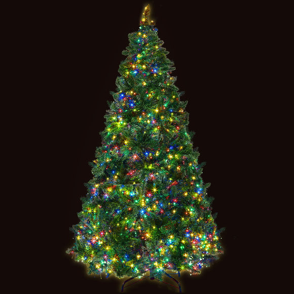 Jingle Jollys Christmas Tree 2.1m Xmas Tree Decoration 8 Light Mode Multi Colour
