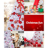 Jingle Jollys Christmas Tree 2.1m 1000 White Tips Xmas Tree Decorations