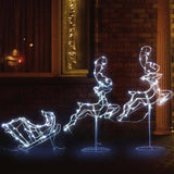 Christmas Motif Lights LED Rope Reindeer Waterproof Outdoor Xmas