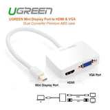 UGREEN Mini Display Port to HDMI & VGA Dual Converter Premium ABS case (10427)
