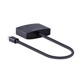 UGREEN Mini Display Port to HDMI &amp; VGA Dual Converter Premium ABS case - Black (10439)