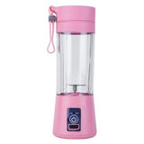 2 In 1 Portable Juice Blender Electrical USB Rechargeable Juicer Cup Juice Maker – Pink
