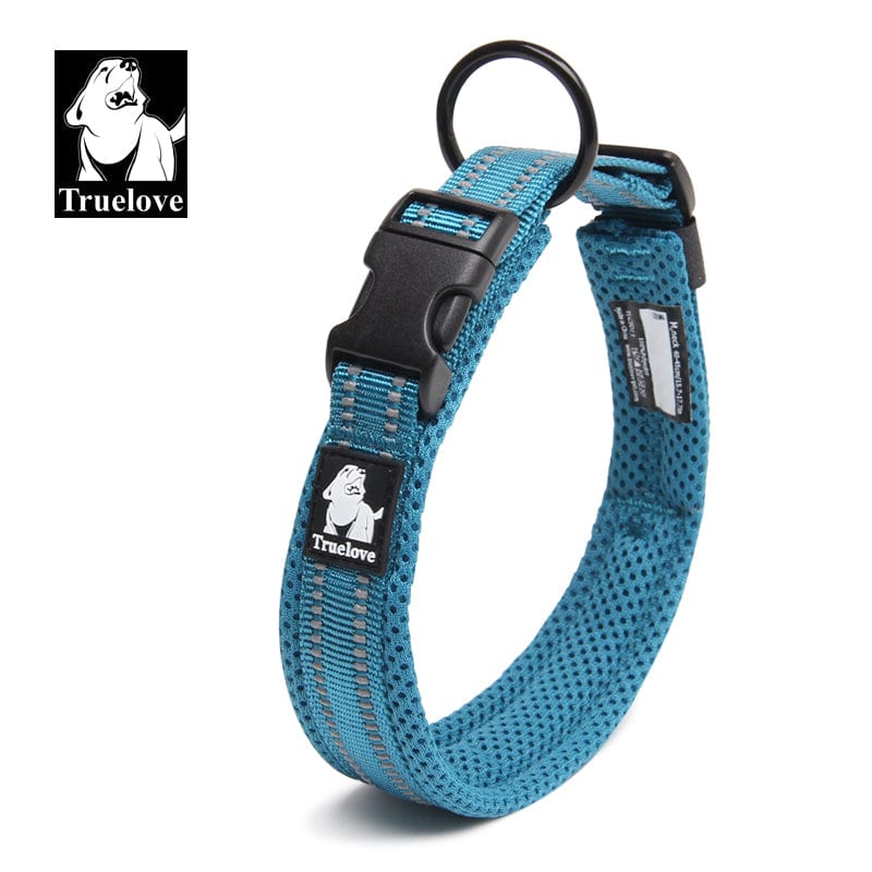 Heavy Duty Reflective Collar Royal Blue XS