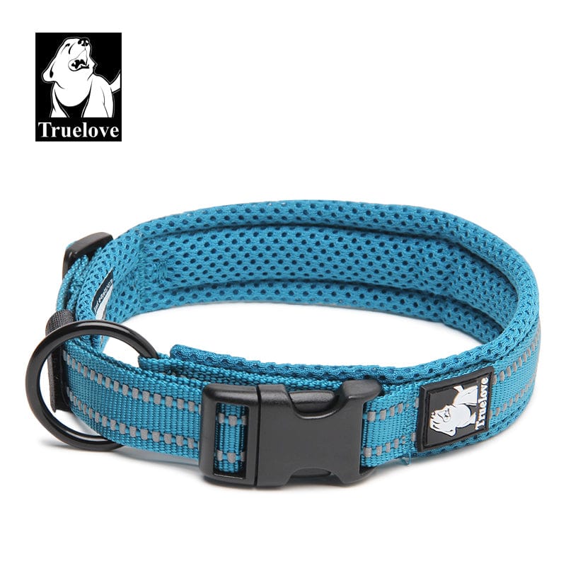 Heavy Duty Reflective Collar Blue M