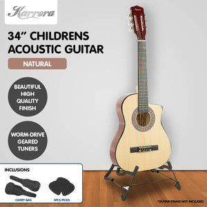 Karrera Childrens Acoustic Guitar Kids - Natural 34in