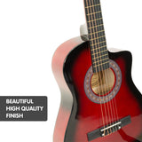 Karrera Childrens Acoustic Guitar Kids - Red 34in