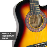 Karrera Childrens Acoustic Guitar Kids - Sunburst 34in