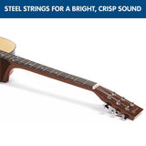 Pro Cutaway Acoustic Guitar with guitar bag - Natural 38in