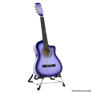 Acoustic Guitar with guitar bag - Purple Burst 38in Cutaway