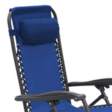 Zero Gravity Reclining Deck Chair - Blue