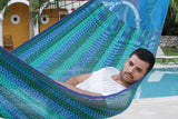 Mayan Legacy King Size Cotton Mexican Hammock in Caribe Colour