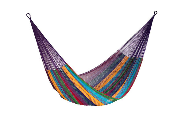 Mayan Legacy King Size Cotton Mexican Hammock in Colorina Colour