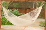 Mayan Legacy King Size Cotton Mexican Hammock in Cream Colour