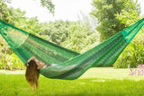 Mayan Legacy Queen Size Cotton Mexican Hammock in Jardin Colour