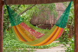 Mayan Legacy King Size Cotton Mexican Hammock in Radiante Colour