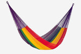 Hammock Single Size Cotton Mexican in Rainbow Colour