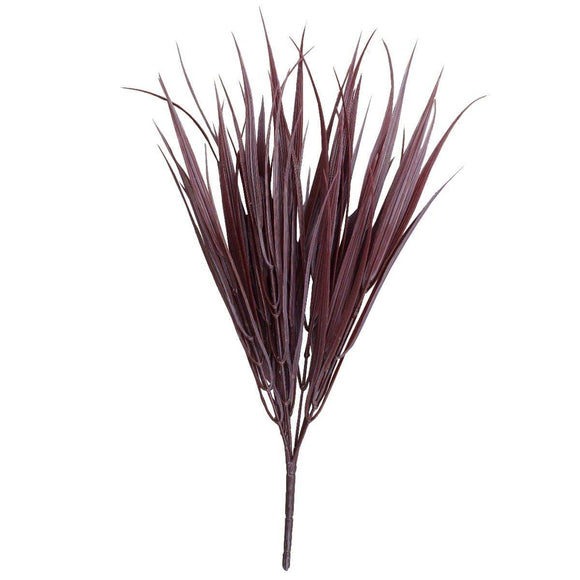 Artificial Plant Grass StemDark Red  Long UV Resistant 35cm