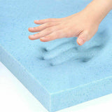 Memory Foam Mattress Topper DreamZ 5cm Thickness Cool Gel Bamboo Fabric Double