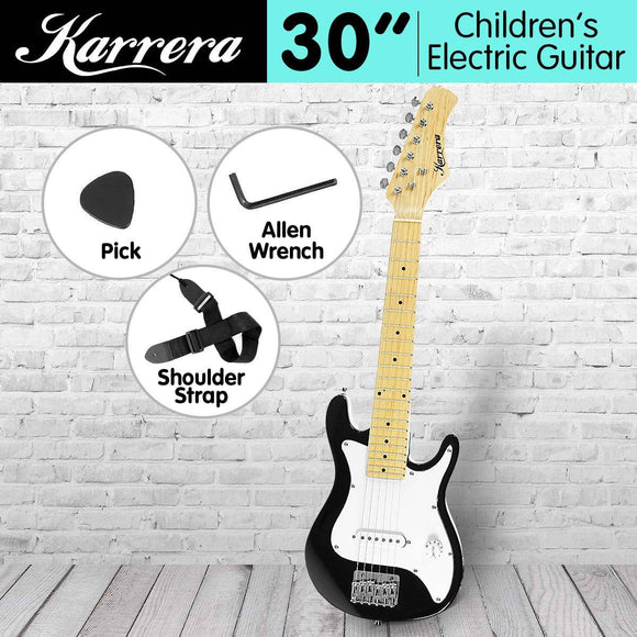 Karrera Electric  Guitar Kids - Black 30in