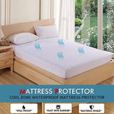 Mattress Protector Topper DreamZ Polyester Cool Cover Waterproof King Single