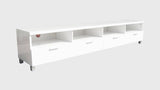TV Stand Elisha High Gloss Entertainment storage Unit - White