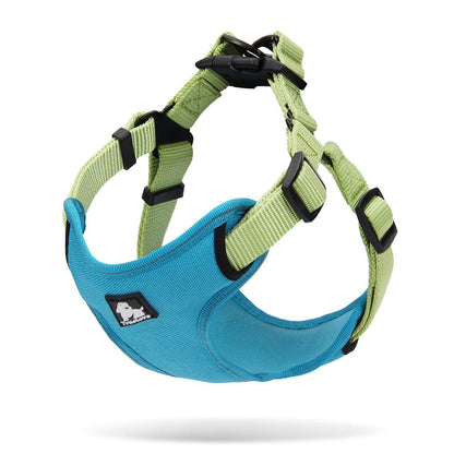 Urban Dog Harness Blue/Green L