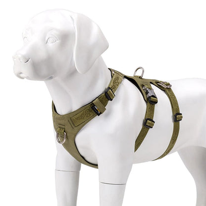 Whinhyepet Dog Harness Army Green S