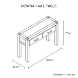 Nowra 2 Drawer Hall Table