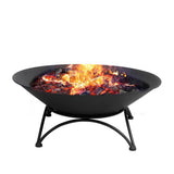 Moyasu 2IN1 Steel Fire Pit Bowl Firepit Garden Outdoor Patio Fireplace Heater 70