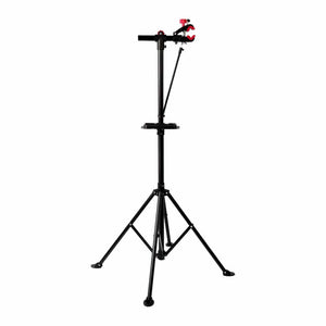 Bike Repair Stand Work Rack With Tool Tray Home Mechanic Bicycle Maintenance Red