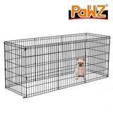 Pet Playpen Puppy Exercise 8 Panel Fence Black Extension No Door 36"