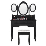 Dressing Table Stool Mirror Drawer Cabinet Jewellery Organizer Bedroom
