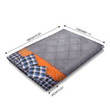 Sleeping Bag  Double Indoor Outdoor Adult Camping-Mountview -10Â°C