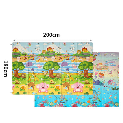 BoPeep Kids Play Mat Baby Crawling Pad Floor Foldable XPE Foam Non-slip Carpet