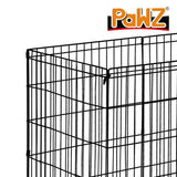 Pet Playpen Puppy Exercise 8 Panel Fence Black Extension No Door 42"