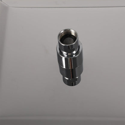 Rain Shower Head Set Silver Square Brass Taps Mixer Handheld High Pressure