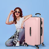 Slimbridge 28" Luggage Travel Suitcase Trolley Case Packing Waterproof TSA Pink