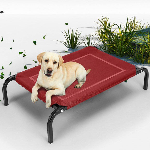 Pet Bed Dog Beds Bedding Sleeping Non-toxic Heavy Trampoline Red L