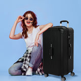 Slimbridge 30" Luggage Travel Suitcase Trolley Case Packing Waterproof TSA Black