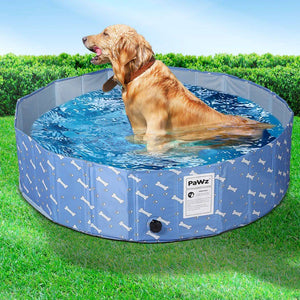Portable Pet Swimming Pool Kids Dog Cat Washing Bathtub Outdoor Bathing Blue S